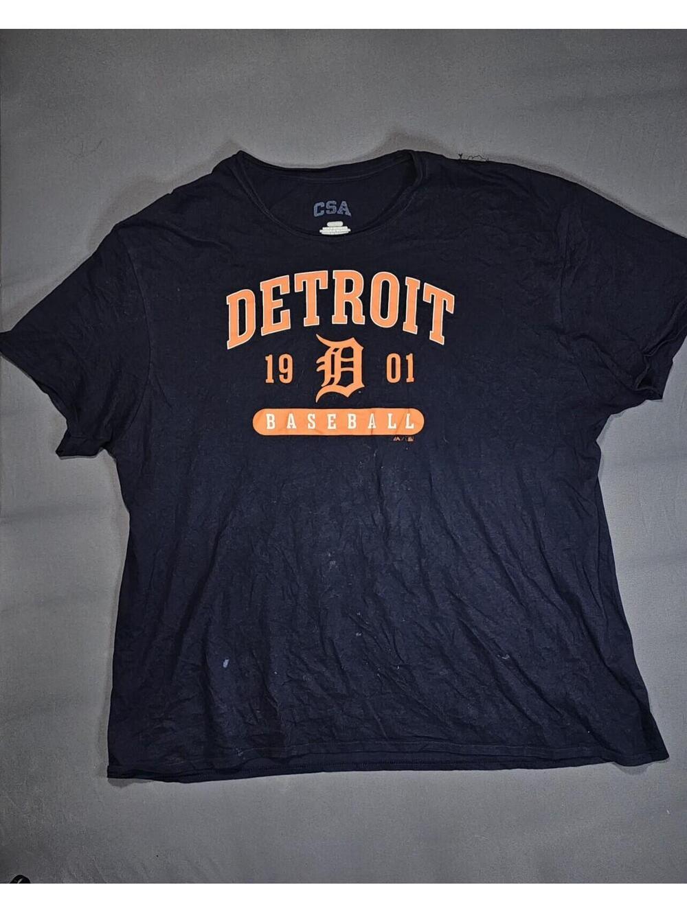 Detroit Tigers Navy T-Shirt Size 3XL MLB Baseball Tee